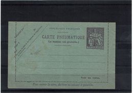 CTN27 - CARTE PNEUMATIQUE CHAPLAIN 75c  DATE 430 STORCH N° I1 TEXTE A CHEVAL - Pneumatiques