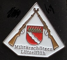PLACE DE TIR MILITAIRE - MILITÄR SCHÜTZEN - LÜTZELFLÜH - MOUSQUETONS - FUSILS - SUISSE - SWISS ARMY     -    (ROSE) - Militaria