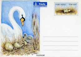 Entier Postal De 1997 D'Aland Sur Carte Postale Illust. "Cygne Et Sa Couvée" - Aland