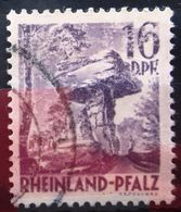 ALLEMAGNE Zone Française  RHEINLAND-PFALZ           N° 25               OBLITERE - Renania-Palatinado
