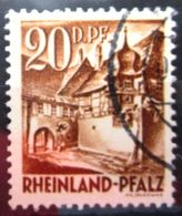 ALLEMAGNE Zone Française  RHEINLAND-PFALZ           N° 26               OBLITERE - Renania-Palatinado