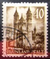 ALLEMAGNE Zone Française  RHEINLAND-PFALZ           N° 36               OBLITERE - Renania-Palatinado