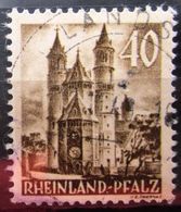 ALLEMAGNE Zone Française  RHEINLAND-PFALZ           N° 36               OBLITERE - Renania-Palatinato