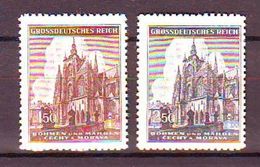 Bohemia And Moravia - 1944 The 600th Anniversary Of The St. Vitus Cathedral - Prague 2v Mnh - Nuovi