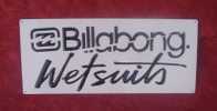 Plaque Métal "BILLABONG" Wetsuits. - Other & Unclassified