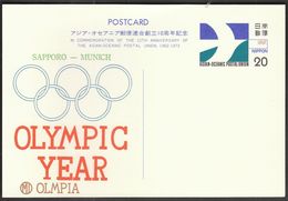 Japan 1972 / Olympic Year Sapporo - Munich / Stationery Card - Winter 1972: Sapporo