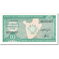 Billet, Burundi, 10 Francs, 1997, 1997-02-05, KM:33d, NEUF - Burundi