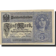 Allemagne, 5 Mark, 1917, KM:56a, 1917-08-01, TTB+ - 5 Mark