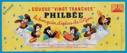 BUVARD Pain D'Epices PHILBEE 21 DIJON - COUQUE "VINGT TRANCHES" * Orchestre Musique Musiciens - Gingerbread