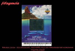 AMERICA. BRASIL MINT. 2003 500 AÑOS DESCUBRIMIENTO DEL ARCHIPÍELAGO DE FERNANDO DE NORONHA. HOJA BLOQUE - Unused Stamps