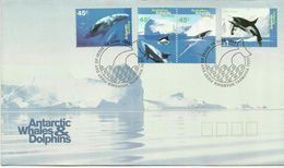 Australian Antarctic Territory 1995 Whales And Dolphins FDC - FDC