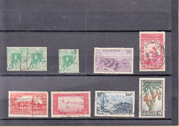 ALGERIE  1924-1962   Lot   De  18 Timbres    1 Paire  Et  17 Simples - Colecciones & Series