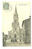 DEUX SEVRES - Dépt N° 79 = THENEZAY  1905 = CPA  Animée Edition CORDIER N° 97 = EGLISE PAROISSIALE - Thenezay