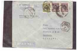 TEM10049  -         AIRMAIL COVER TO  DUISBURG  FRANKED WITH INTERESTING POSTAGE - Cartas & Documentos
