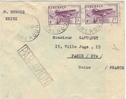 1953- Enveloppe Affr. T P Des Comores à 7,50 F. Oblit. De Tananarive + B M Encadrée ( Bateau ) - Briefe U. Dokumente