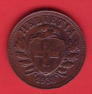 - SUISSE - 2 Centimes - 1938 - - 2 Centimes / Rappen