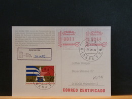 75/515  CP  CERT. CUBA  1984 - Automatenmarken (Frama)