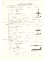 Fiche Technique QUADRI TURBO PROPULSEURS Avion VICKERS Viscount V 708,Vanguard V 950, POTEZ 842,   ; Vers 1950/ 60 , TB - Manuales