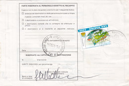 COMMEMORATIVI _ AFFRANCATURA SU BOLLETTINO POSTALE - Cartas & Documentos