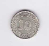 Magnifique 10 Cents Straits Settlements 1926  UNC Une Part Du Brillant D'origine - Kolonien