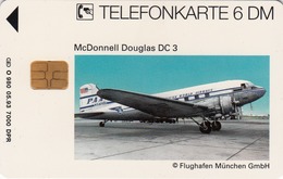 GERMANY -  Flughafen München 3 - McDonnell Douglas DC3, O 0980-05/93 , 7.000 Tirage ,used - O-Series: Kundenserie Vom Sammlerservice Ausgeschlossen