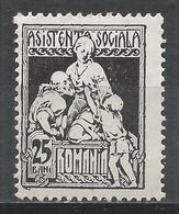 Romania 1924. Scott #RA14 (MH) Charity  *Complete Issue* - Paquetes Postales