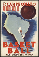 2 TOPIC BASKETBALL: Postcard Of The South American Basketball Championship In Montevi - Basket-ball