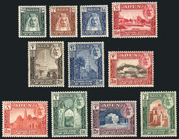 31 ADEN - SEIYUN: Yvert 1/11, 1942 Cmpl. Set Of 11 Mint Values, VF Quality! - Aden (1854-1963)