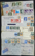 48 GERMANY: 10 Covers Or Cards Sent To Argentina Between 1939 And 1943, Almost All CENS - Autres & Non Classés