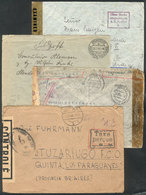 50 GERMANY: 4 Covers Sent To Argentina Between 1941 And 1946, None Bearing Postage (wit - Autres & Non Classés