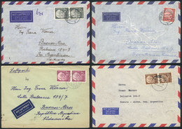 57 GERMANY: 13 Covers Sent To Argentina Between 1954 And 1965 With Varied Postages, Gen - Autres & Non Classés