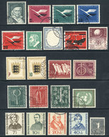 81 WEST GERMANY: Yvert 80/102 (without 95), Year 1955 Almost Complete, Used, VF Quality - Andere & Zonder Classificatie