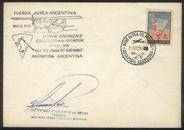 105 ARGENTINE ANTARCTICA: 25/SE/1969 First Wheeled Landing In Antarctica (on A Natural G - Other & Unclassified