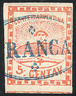 123 ARGENTINA: "GJ.1d, With Variety "Double Period Right Of The 5", With Spectacular F - Autres & Non Classés