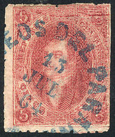 152 ARGENTINA: "GJ.19a + G, 1st Printing, With COMBINATION OF VARIETIES: Complete Double - Ungebraucht