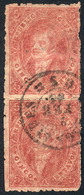 171 ARGENTINA: GJ.25j, 4th Printing, MULATTO Variety, Beautiful Vertical Pair, Superb! - Ungebraucht