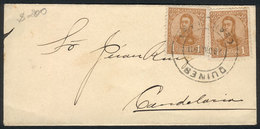 234 ARGENTINA: GJ.276 X2 Franking A Small Cover Sent Open From QUINES (San Luis) To Cand - Sonstige & Ohne Zuordnung