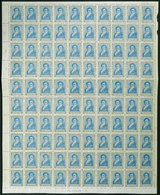 250 ARGENTINA: GJ.522, 1920 12c. Manuel Belgrano, COMPLETE SHEET Of 100 Examples, Unmoun - Other & Unclassified