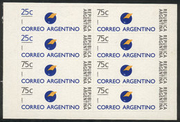281 ARGENTINA: GJ.2703A + 2704A, Booklet Pane, Excellent Quality, Catalog Value US$38. - Other & Unclassified