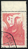 289 ARGENTINA: GJ.1162A, 1960 Partridge Printed On IMPORTED UNSURFACED Paper, Used With - Airmail