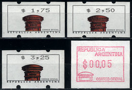 308 ARGENTINA: GJ.21 + 22/24, MNH, Excellent Quality, Catalog Value US$80 - Autres & Non Classés