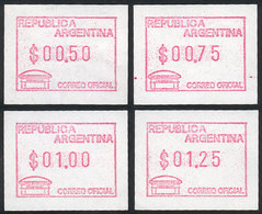 314 ARGENTINA: GJ.21, 1999 4 Different Values, VF Quality, Catalog Value US$40 - Autres & Non Classés