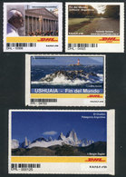 315 ARGENTINA: DHL: 4 Stamps Used To Frank E-commerce Letters Mailed From Argentina To O - Autres & Non Classés