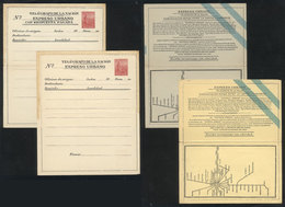 319 ARGENTINA: 2 "Expresos Urbanos" Postal Stationeries Of The Plowman Issue, Values - Entiers Postaux