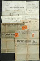 332 ARGENTINA: 9 TELEGRAMS Of Years 1880-1929, 2 With Interesting Seals, Good Opportunit - Sonstige & Ohne Zuordnung