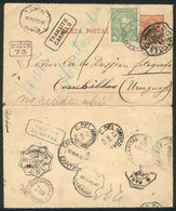 339 ARGENTINA: 2c. J.Celman PS Letter + GJ.81 Sent From B.Aires To Conchillas (Uruguay) - Sonstige & Ohne Zuordnung