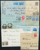 341 ARGENTINA: 7 Covers, Wrappers, Etc. Used Between 1892 And 1917, With A Range Of Dest - Sonstige & Ohne Zuordnung