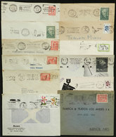 383 ARGENTINA: SLOGAN CANCELS: About 70 Covers Used In Varied Periods, All With Very Int - Autres & Non Classés