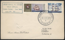 388 ARGENTINA: 15/NO/1972 Special Flight Comodoro Rivadavia - Port Stanley, With Declara - Autres & Non Classés