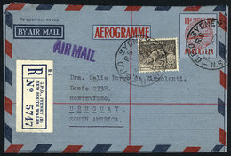 444 AUSTRALIA: Aerogram With Additional Postage Sent From Sydney To Uruguay On 10/MAY/19 - Autres & Non Classés